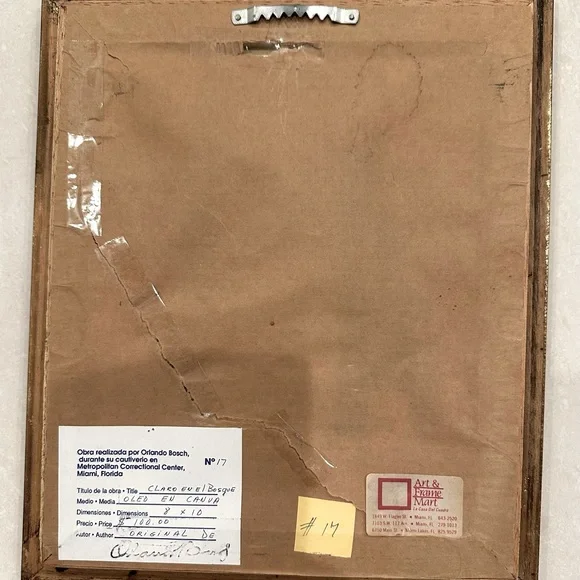 VNT🖼️Orlando Bosch, Titled: “Claro en el Bosque” No 17 - Picture 3 of 9